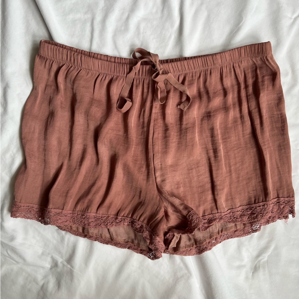 Rusty pink aerie sleep shorts size extra small